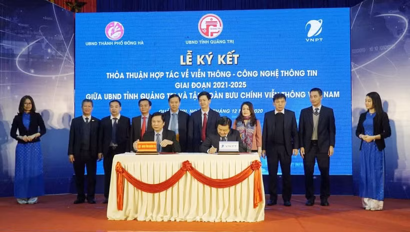 VNPT sẽ hỗ trợ Quảng trị chuyển đổi số bằng tiềm lực công nghệ của mình. (Ảnh: Vietnam+)