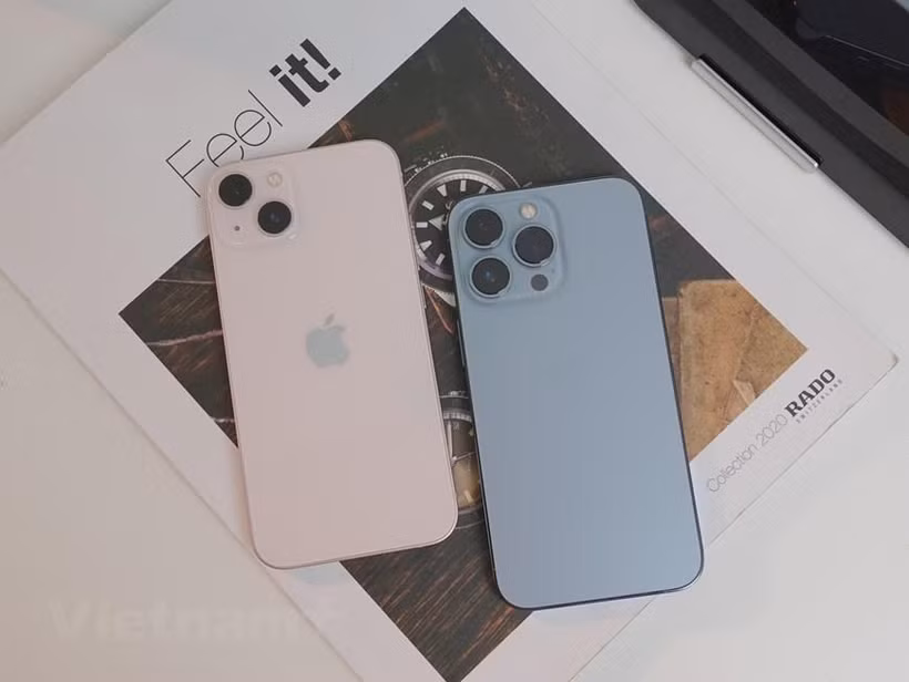 Các mẫu iPhone 13 đang trên đường về nước trong thời gian sớm hơn dự kiến. (Ảnh: PV/Vietnam+)