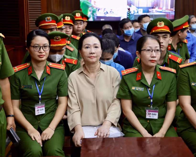 Bị cáo Trương Mỹ Lan tại phiên tòa (ngày 6/3). (Ảnh: Thanh Vũ/TTXVN)