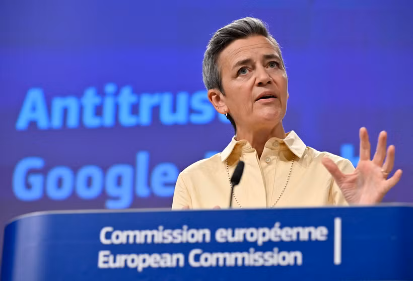 Ủy viên phụ trách vấn đề cạnh tranh của Liên minh châu Âu (EU) Margrethe Vestager. (Ảnh: AFP/TTXVN)