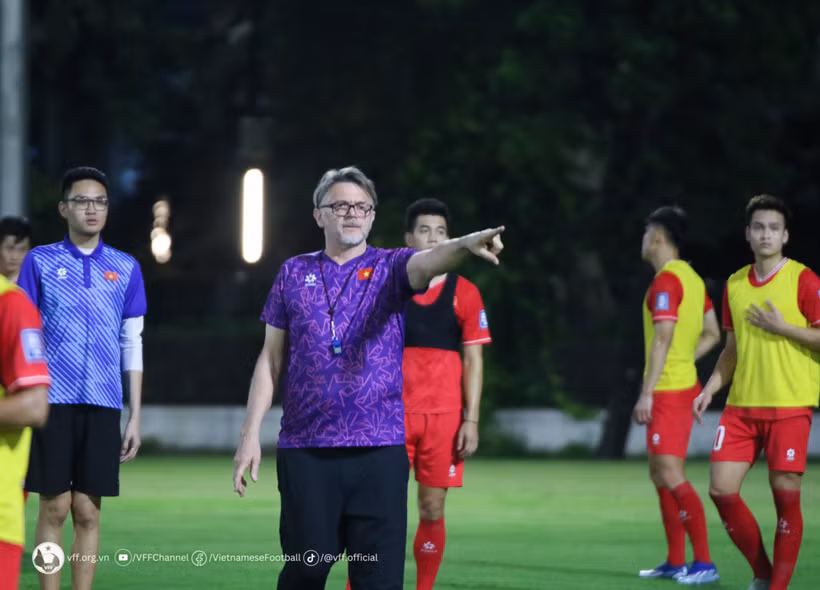 Thầy trò ông Philippe Troussier sẽ có hai trận đấu mang tính quyết định trong tháng 3. (Nguồn: VFF)