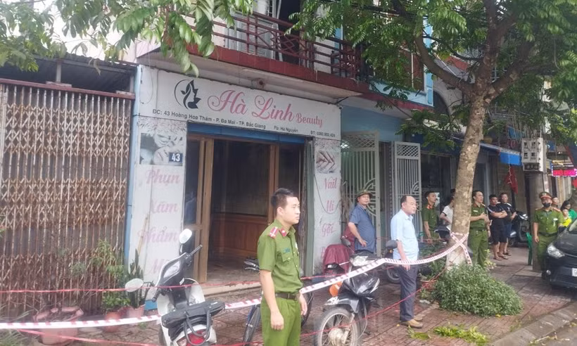 Hiện trường vụ hỏa hoạn. (TTXVN phát)