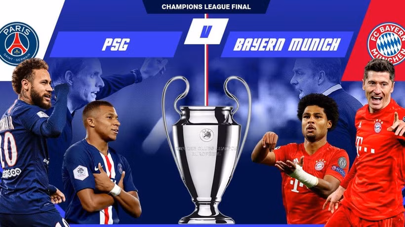 PSg đại chiến Bayern ở chung kết Champions League. (Nguồn: sportco)