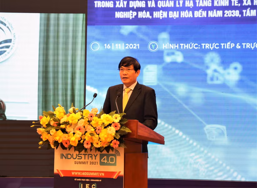 Phó trưởng Ban Kinh tế Trung ương, ông Đỗ Ngọc An phát biểu tại hội thảo. (Ảnh: Vietnam+)
