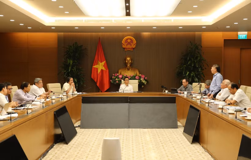 Quang cảnh buổi làm việc. (Ảnh: TTXVN phát)