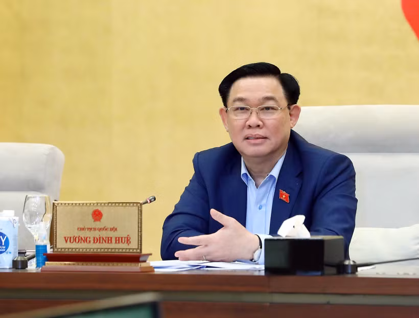 Chủ tịch Quốc hội Vương Đình Huệ. (Ảnh: Phạm Kiên/TTXVN)