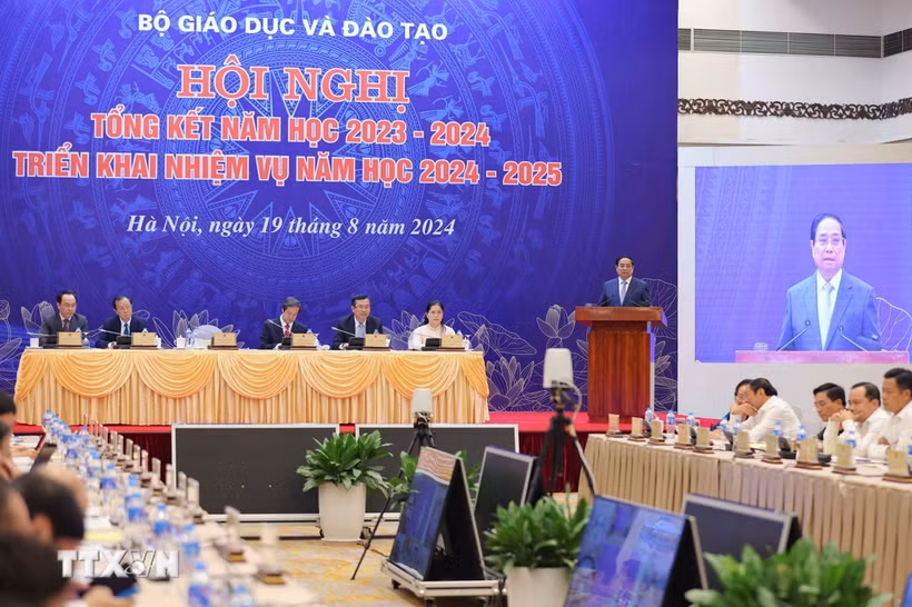 Thủ tướng Chính phủ Phạm Minh Chính phát biểu. (Ảnh: Thanh Tùng/TTXVN)