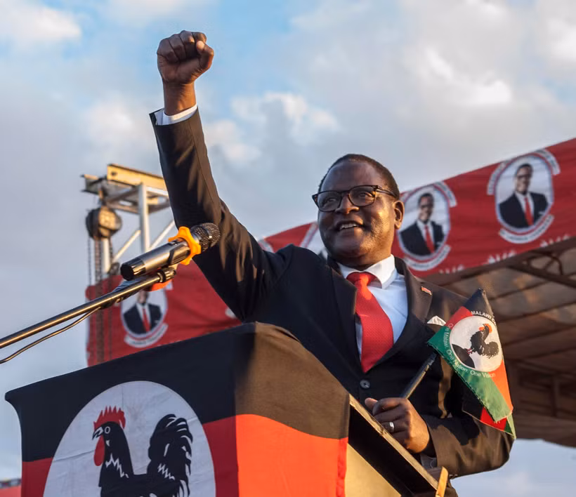 Ông Lazarus Chakwera trong chiến dịch vận động tranh cử Tổng thống tại Mtandire, Malawi, ngày 20/6/2020. (Ảnh: AFP/ TTXVN)
