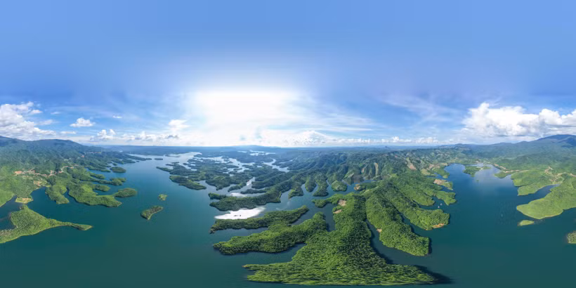 Hồ Tà Đùng, xã Đắk Som, huyện Đắk G’Long, tỉnh Đắk Nông. (Ảnh minh họa: TTXVN phát)