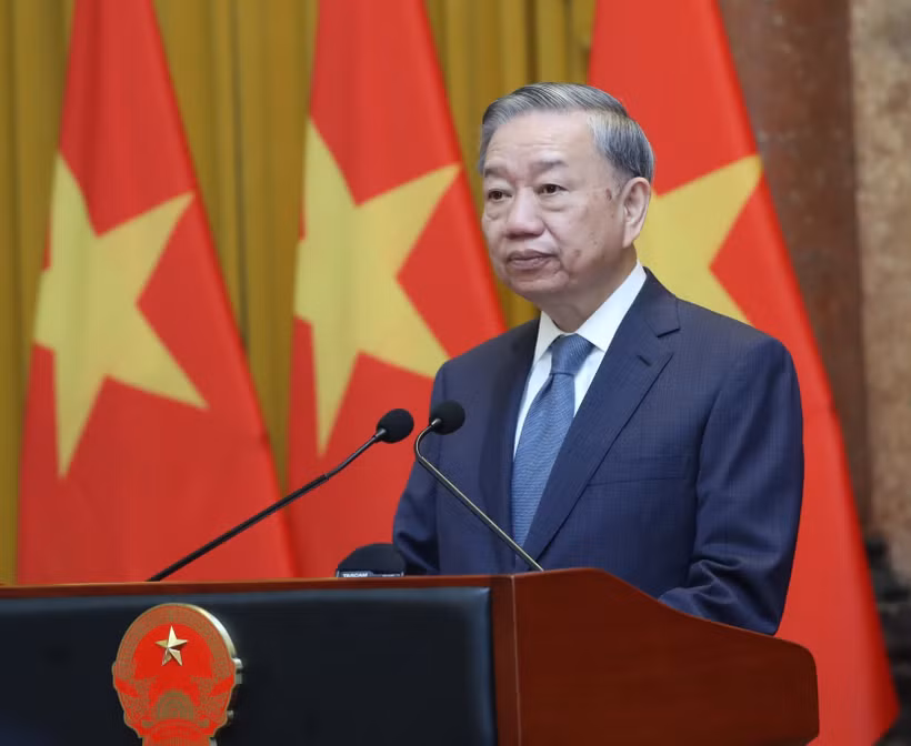 Tổng Bí thư, Chủ tịch nước Tô Lâm phát biểu. (Ảnh: Lâm Khánh/TTXVN)