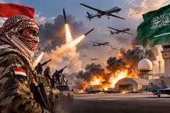 Houthi đáp trả mạnh mẽ, tấn công nhiều mục tiêu quân sự tại Saudi Arabia