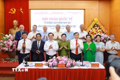 Các đại biểu dự hội thảo. (Ảnh: Khánh Hòa/TTXVN)