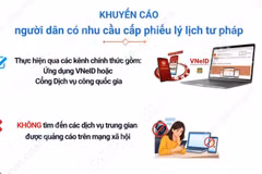 Cảnh báo lừa đảo từ dịch vụ làm phiếu lý lịch tư pháp