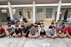 Các bị can trong chuyên án. (Ảnh: TTXVN phát)