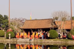 Lễ hội chùa Keo. (Ảnh: Vietnam+)