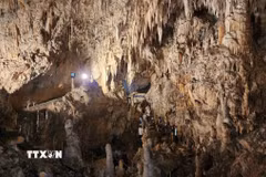 "Động Thần tiên" huyền diệu tại tỉnh Bejaia của Algeria. (Ảnh: Mạnh Hùng/TTXVN)
