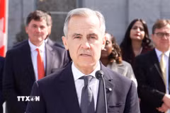 Thủ tướng Canada Mark Carney. (Ảnh: THX/TTXVN)