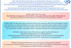 Một số nội dung quan trọng trong Tuyên bố chung Việt Nam-Singapore 
