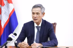 Đại sứ Nguyễn Minh Vũ trả lời phỏng vấn phóng viên TTXVN. (Ảnh: Quang Anh/TTXVN)