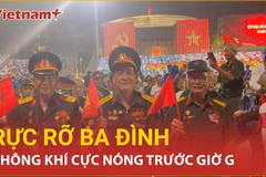 Quảng trường Ba Đình rực sáng và nghiêm trang trước giờ bắt đầu sự kiện A80