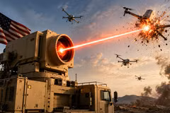 Mỹ phát triển siêu vũ khí laser năng lượng cao chống UAV 