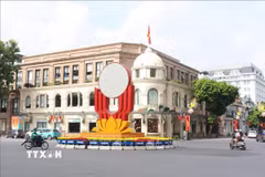 Đại hội đại biểu Đảng bộ thành phố Hà Nội nhiệm kỳ 2025-2030 là sự kiện chính trị quan trọng của Thủ đô. (Ảnh: Nguyễn Cúc/TTXVN)