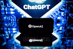 Biểu tượng chatbot ChatGPT của Công ty OpenAl. (Ảnh: AFP/TTXVN)