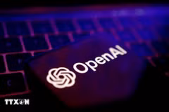 Biểu tượng của hãng OpenAI. (Ảnh: REUTERS/TTXVN)