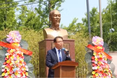 Giáo sư Park Yeon Kwan - Trưởng khoa tiếng Việt của Đại học Ngoại ngữ Hàn Quốc. (Ảnh: Trường Giang/TTXVN)