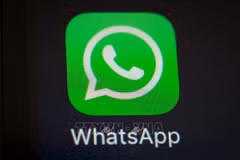 Biểu tượng của WhatsApp. (Ảnh: APT/TTXVN)