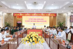 Quang cảnh lễ phát động. (Ảnh: Văn Sĩ/TTXVN)