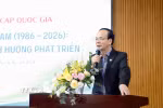 Phó Giáo sư, Tiến sỹ Vũ Văn Nhiêm, Phó Hiệu trưởng Trường Đại học Luật Thành phố Hồ Chí Minh, phát biểu tại hội thảo. (Ảnh: Thanh Vũ/TTXVN)
