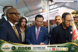 Đại sứ Việt Nam tại Algeria Vũ Duy Long tại Agrest-Expo 2026. (Ảnh: Ban tổ chức Agrest-Expo)