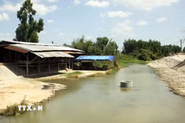 Một góc khu suối khoáng nóng Hội Vân tại xã Hòa Hội, tỉnh Gia Lai. (Ảnh: Trịnh Bang Nhiệm/TTXVN)
