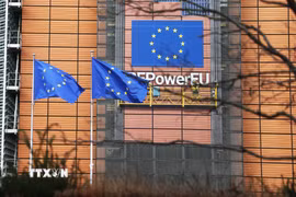 Trụ sở Ủy ban châu Âu tại Brussels, Bỉ. (Ảnh: THX/TTXVN)