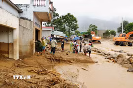 Ngày 18/7/2026, trận lũ ống, lũ quét tại xã Mường Than, tỉnh Lai Châu gây nhiều thiệt hại về người và của. (Ảnh: Nguyễn Oanh/TTXVN)