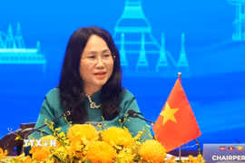 Bộ trưởng Bộ Văn hóa, Thể thao và Du lịch Việt Nam Lâm Thị Phương Thanh phát biểu khai mạc hội nghị. (Ảnh: Hữu Duyên/TTXVN)