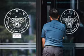 Cơ quan Cảnh sát Quốc gia Hàn Quốc tại quận Seodaemun, Seoul. (Ảnh: Yonhap/TTXVN phát)