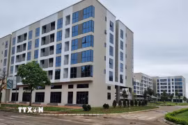 Nhiều dự án nhà ở xã hội đã hoàn thành và được đưa vào sử dụng trên địa bàn tỉnh Phú Thọ. (Ảnh: Đào An/TTXVN)
