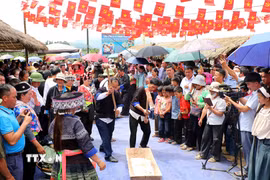 Bản du lịch cộng đồng Tù Lu-Tìa Ló, xã Pu Nhi, tỉnh Điện Biên có nhiều hoạt động mang đậm bản sắc văn hóa vùng cao. (Ảnh: Trung Kiên/TTXVN)