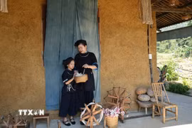 Nùng Indigo trở thành điểm đến không thể thiếu trong trình khám phá non nước Cao Bằng. (Ảnh: Chu Hiệu/TTXVN)