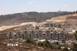 Quang cảnh một khu định cư của Israel ở Bờ Tây. (Ảnh: THX/TTXVN phát)