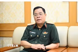 Thiếu tướng, Phó giáo sư, Tiến sỹ Nguyễn Văn Sáu - Phó Viện trưởng Viện Chiến lược và Lịch sử quốc phòng Việt Nam, Bộ Quốc phòng. (Ảnh TTXVN phát)