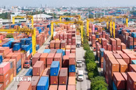 Việt Nam tiếp tục là đối tác thương mại lớn thứ 10 của Singapore, với tỷ trọng tăng từ 2,9% lên 3,1% tổng kim ngạch. (Ảnh: TTXVN phát)