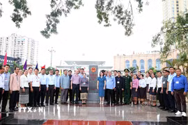 Phó Chủ tịch Ủy ban Chính quyền tỉnh Luang Prabang Vienvilai Dilaphan phát biểu. (Ảnh: Văn Đức/TTXVN)