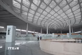 Bên trong nhà ga hành khách sân bay Long Thành. (Ảnh: Công Phong/TTXVN)