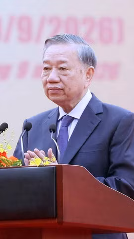 Tổng Bí thư, Chủ tịch nước Tô Lâm phát biểu. (Ảnh: Thống Nhất/TTXVN)