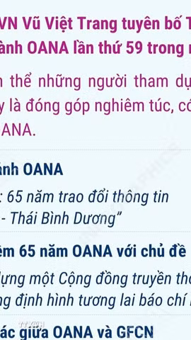TTXVN sẽ đăng cai tổ chức Hội nghị OANA lần thứ 59 vào năm 2027 