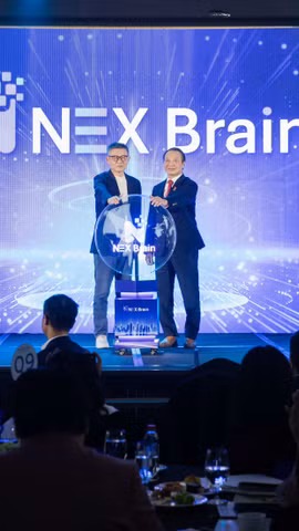 VCCI và Tập đoàn Chicilon ra mắt NEX Brain™, nền tảng AI thúc đẩy chuyển đổi số, nâng cao năng lực cạnh tranh cho doanh nghiệp Việt Nam trong thời kỳ mới. (Ảnh: Vietnam+)
