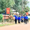 Chiến dịch Thanh niên tình nguyện Hè 2025 tại Gia Lai. (Ảnh: Quang Thái/TTXVN)
